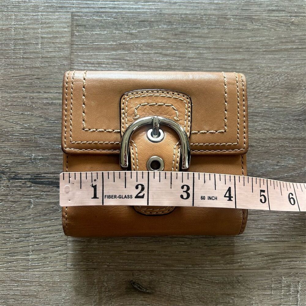 Coach Women's Brown Leather Wallet Credit Card Holder - Picture 8 of 11